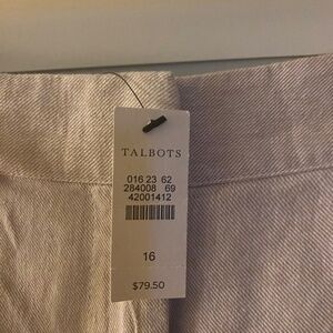 Talbots Easy Drawstring Pants NWT